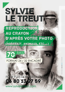 Reproduction au crayon d'après photo